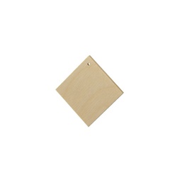 Drveni proizvodi za izradu bižuterije - kvadrat 3 cm