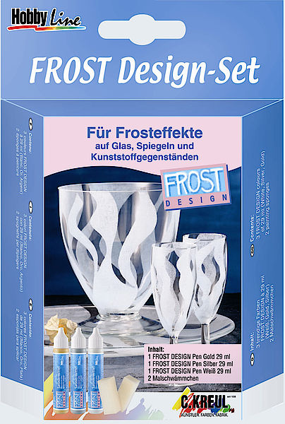 Set boja za staklo Hobby Line - Frost Design