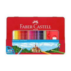 Bojice Faber-Castell set od 48 boja u metalnoj kutiji sa otvorom