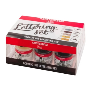 Akrilno mastilo Amsterdam - ​​Lettering set - 6 x 30 ml