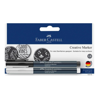 Faber Castell kreativni markeri beli/crni