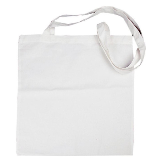 Pamučna bela torba za kupovinu  - 38 x 42 cm