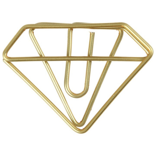 Ukrasne spajalice u obliku dijamanta - 6 kom