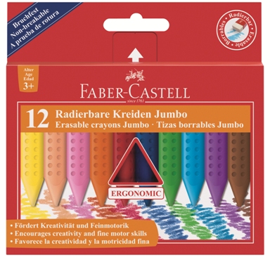 Set voštanih pastela Grip Jumbo Plastic Colour- 12 boja