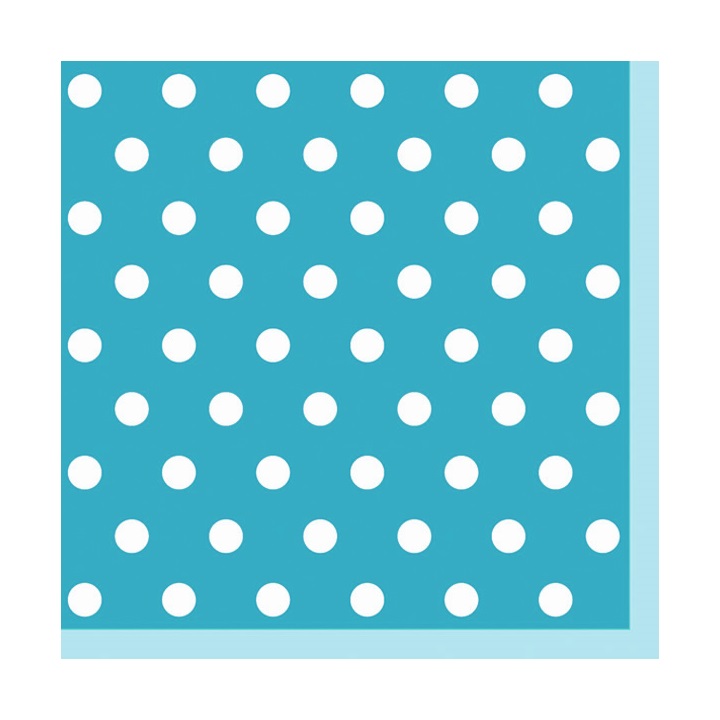Salvete za dekupaž - Plava sa tačkicama - 1 komad