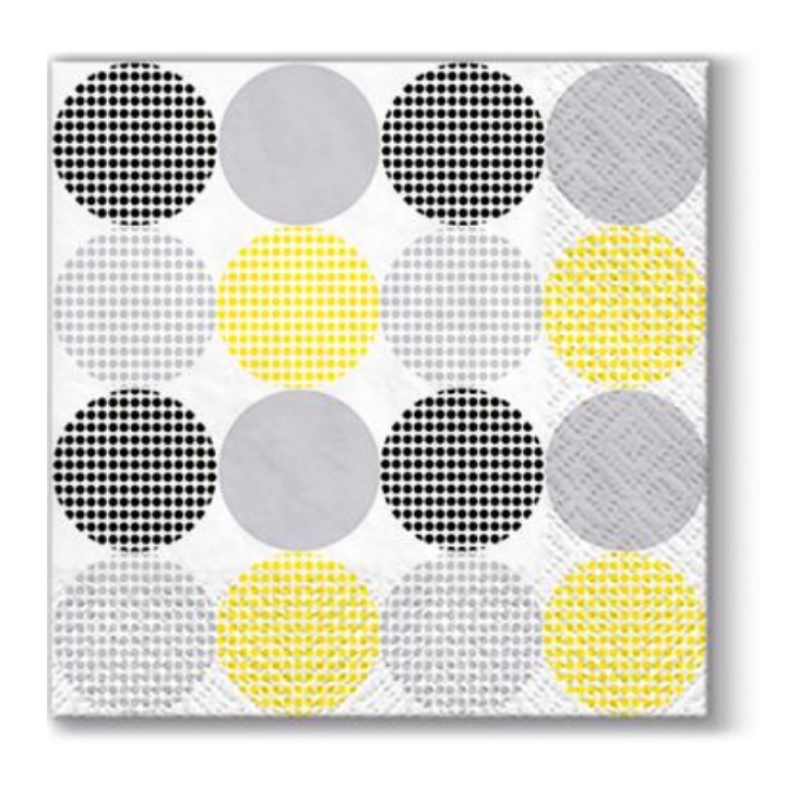 Salvete za dekupaž - Tačke u boji - 1 komad