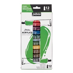 Set akrilnih boja Studio Pebeo 12 x 12 ml
