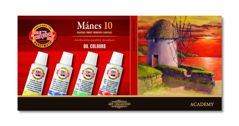 Set uljanih boja KOH-I-NOOR Mánes - 10 x 16 ml
