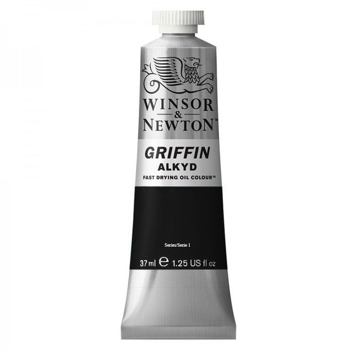 Uljana boja brzosušeća Winsor & Newton Griffin Alkyd 37 ml Ivory Black
